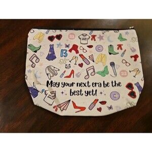 Sm Canvas Tote "May Your Next Era Be The Best Yet!" Zip Top